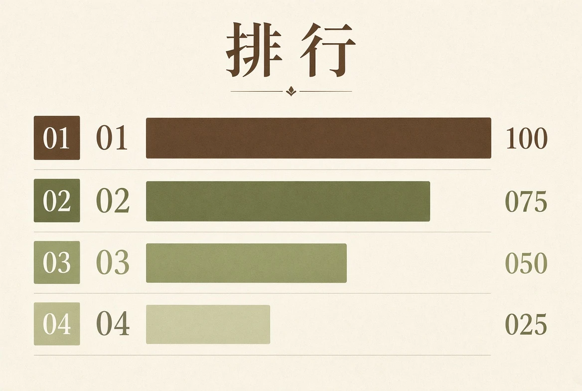 排行:不是数字竞赛,而是一张关注地图